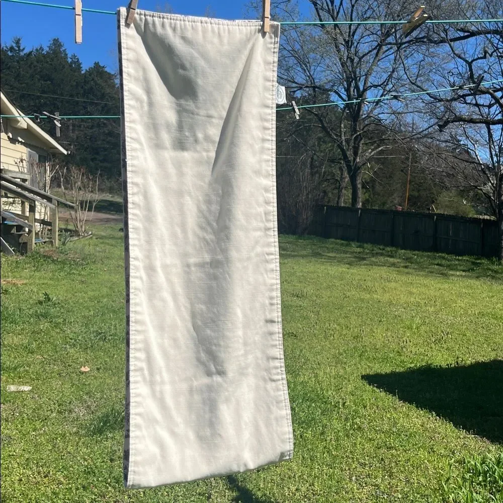 Vintage Laura Ashley Floral Toile Table Runner Cream Color Home Dining Decor